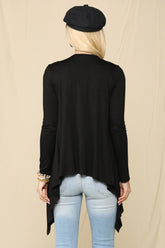 Celeste Women's Full Size Open Front Knit Cardigan - Stylish & Cozy Layer